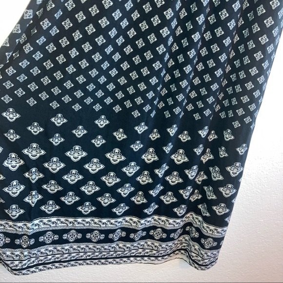 5th & Love Black White Boho Maxi Dress Size Small - Picture 4 of 6